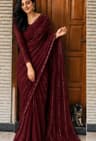 ❤️ Maroon (মেরুন) শাড়ি 