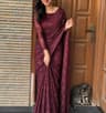   চেরি রেড / ডিপ রেড (Cherry Red / Deep Red) দুবাই লেস শাড়ি