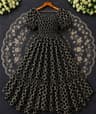 🎀 Princess Party Gown ball print 8. 🖤 কালো — Black