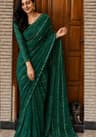 💚 Deep Emerald Green (ডিপ এমেরাল্ড গ্রিন) শাড়ি 