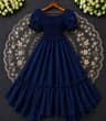 🎀 Princess Party Gown 3. 💙 নেভি ব্লু — Navy Blue
