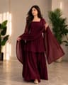 🍷 Maroon (মেরুন) থ্রি পিস