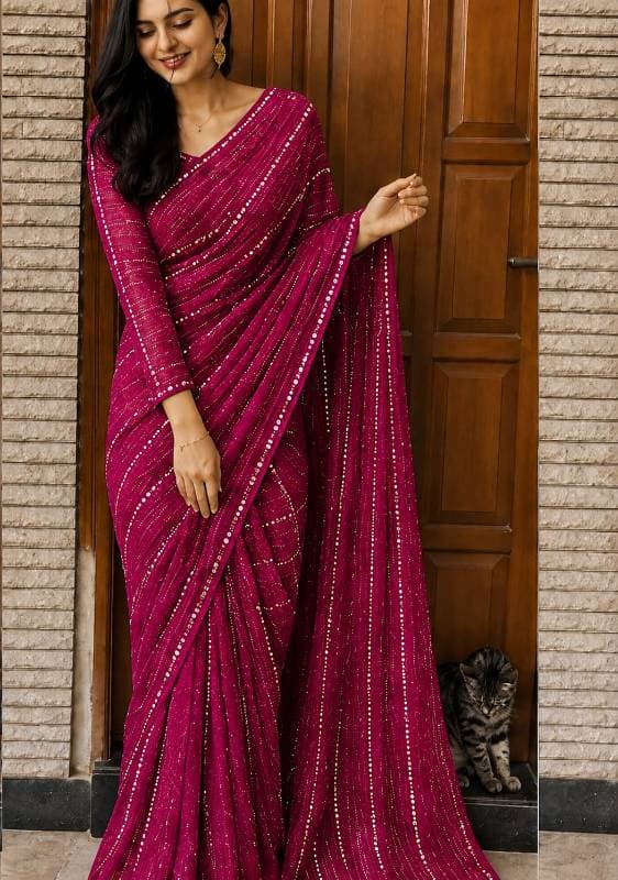   💖 Magenta (ম্যাজেন্টা) শাড়ি